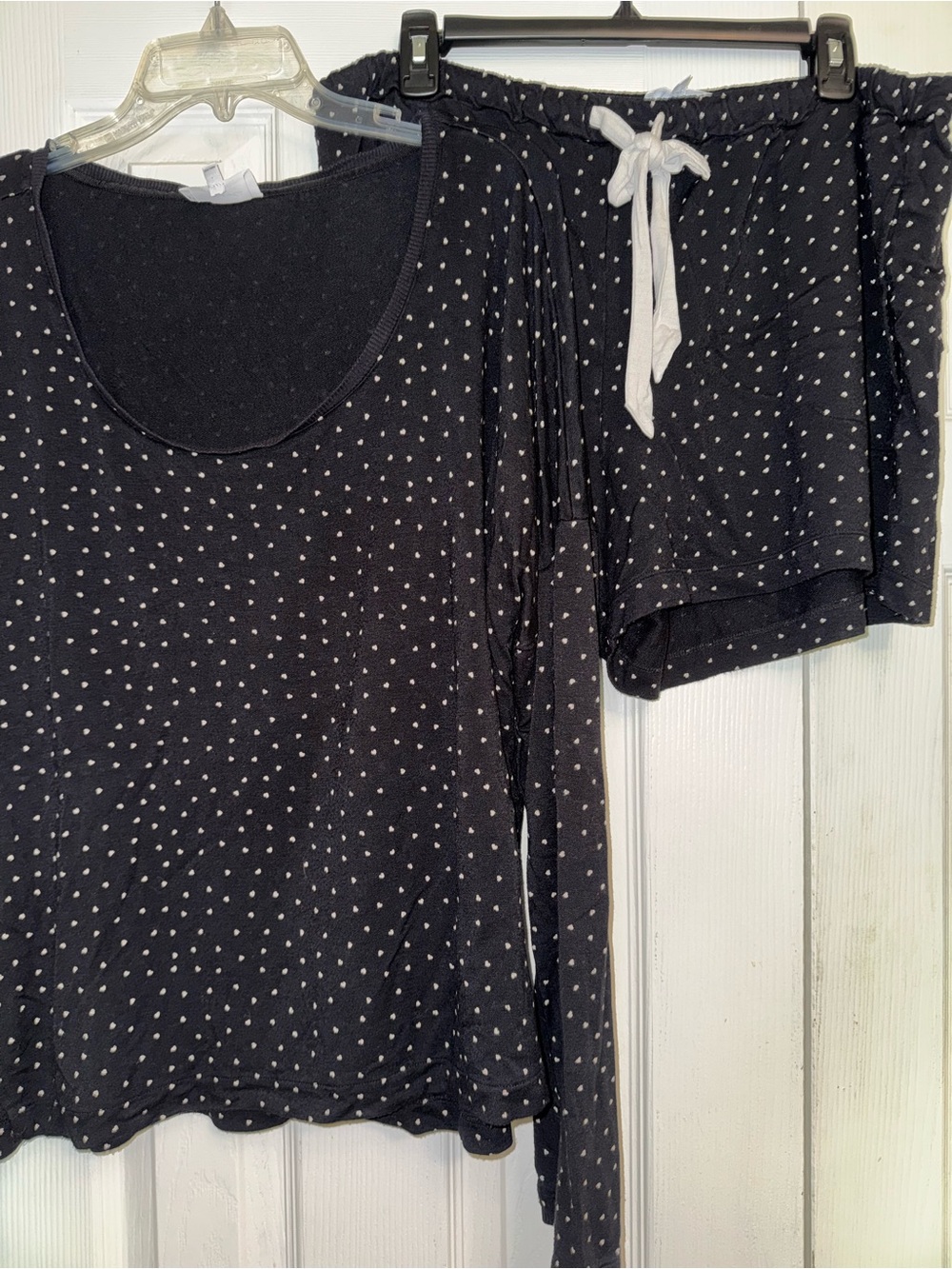 SOMA XXL/XL Black & White Polka Dot Pajama Set